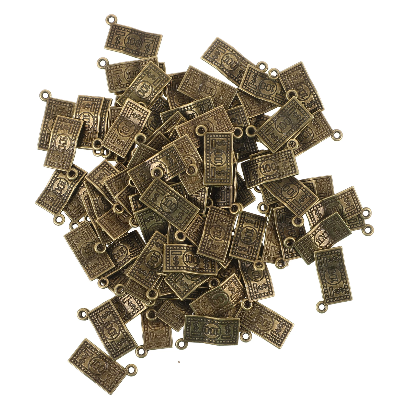 

100pcs Alloy Jewelry Charms Vintage Keychain Pendant Diy Key Ring Ornament For Bracelet Necklace Earring Accessory