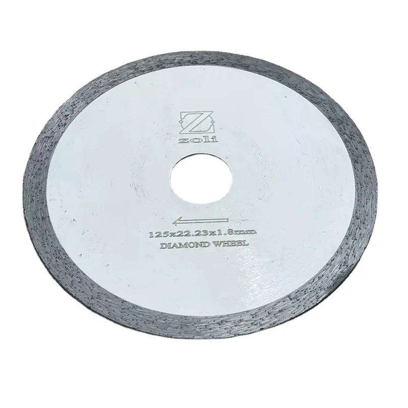 Super Diamond Saw Blades With Continuous Rim For Cutting And Grinding Porcelain/Marble  Cutting Circular 125mm 5 inch Diamond ba