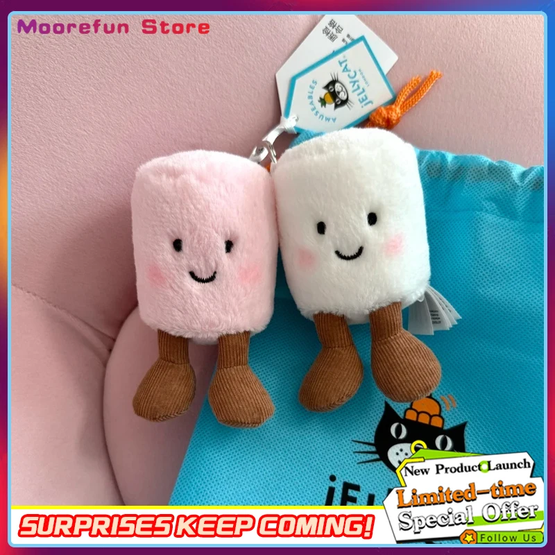 

JellyCat Two Tone Cotton Candy Keychain Cute Soft Stuffed Animal Bag Pendant Car Accessory Doll Ideal Holiday Gift Toy & Hobbies