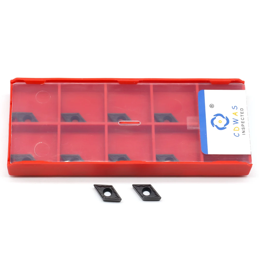 Insertos de carburo DCMT070204 TM PC4125, herramienta de torneado interno DCMT 070204, cuchillas de carburo de tungsteno, herramientas de torno CNC para acero