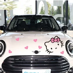 Sanrio Hello Kitty Kawaii Anime decoración de coche pegatina Universal pegatinas de coche a prueba de agua puerta de coche cubierta de estilo lindo 2024