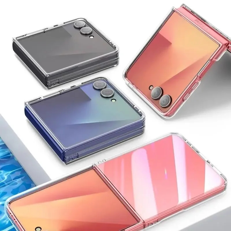 

Skinlee For Samsung Galaxy Z Fold 7 Case Transparent Hard Shell For Samsung Galaxy Z Flip 7 FE Hard Back Casing Funda Capa
