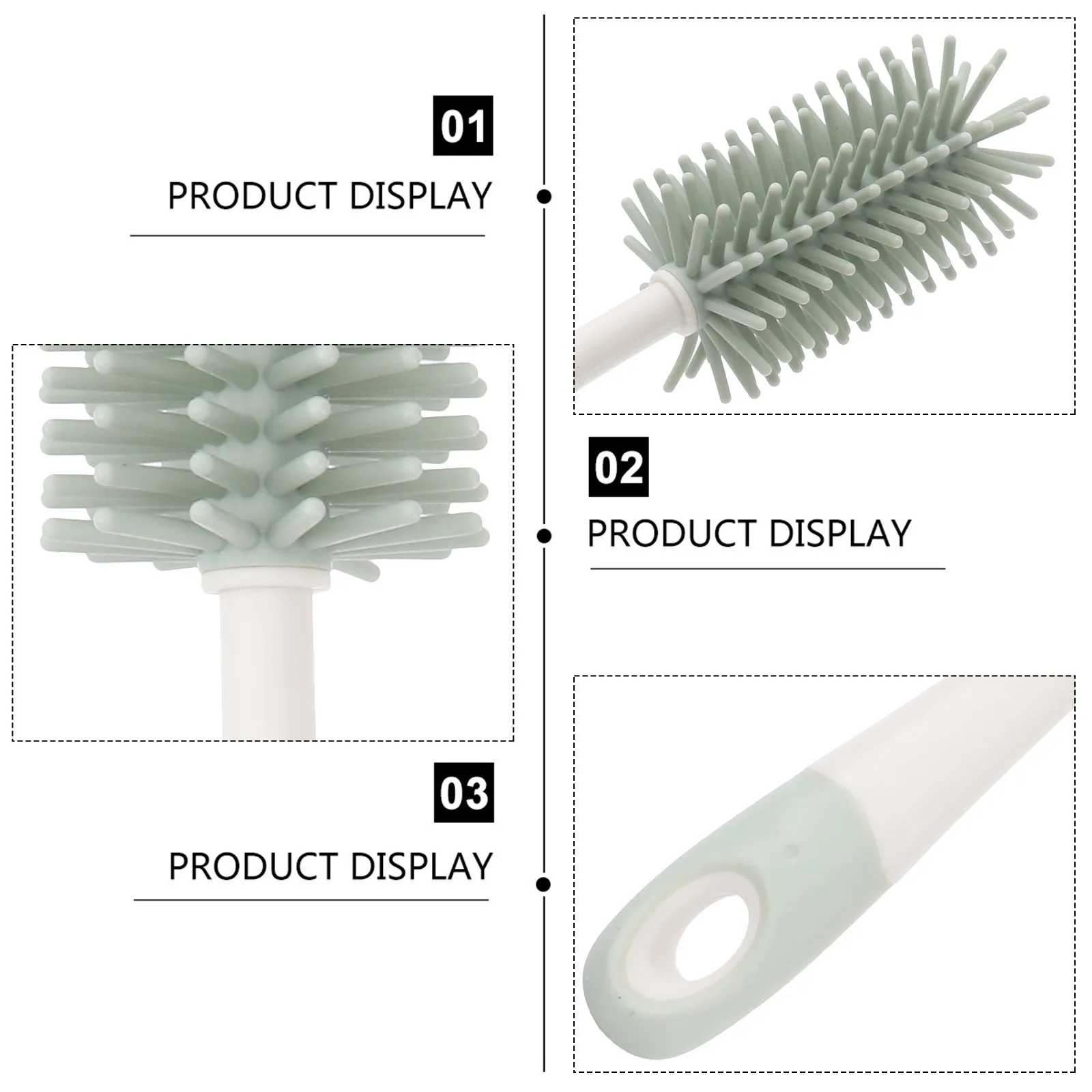 Baby Bottle Cleaning Brush Set Milk Feeding Washer Tools Silicone Kid Water Scrubber Durable Storage Box Drain Rack