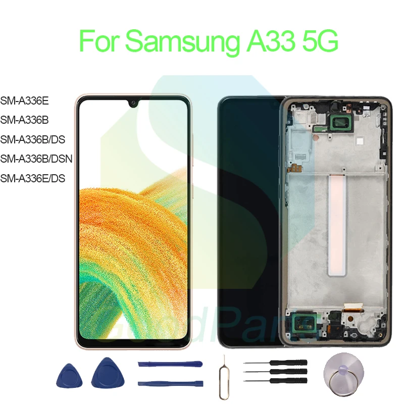 

For Samsung A33 5G Screen Display Replacement 2400*1080 SM-A336E/B/DS/DSN/DS A33 5G LCD Touch Digitizer Assembly