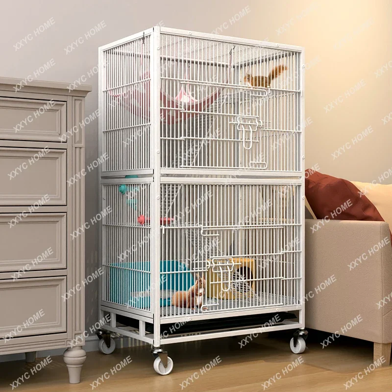 Squirrel cage Three-story squirrel villa Chinchilla cabinet   Cat cage Large mink cage Pet bird