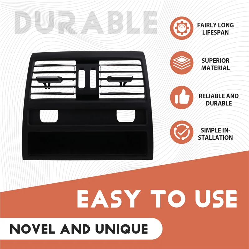 جديد-الخلفية مركز وحدة التحكم تنفيس الهواء تكييف الهواء تنفيس السيارة الخلفية تنفيس الهواء غطاء لسيارات BMW 5 سلسلة F10 F11 64229158312 61528446 #6