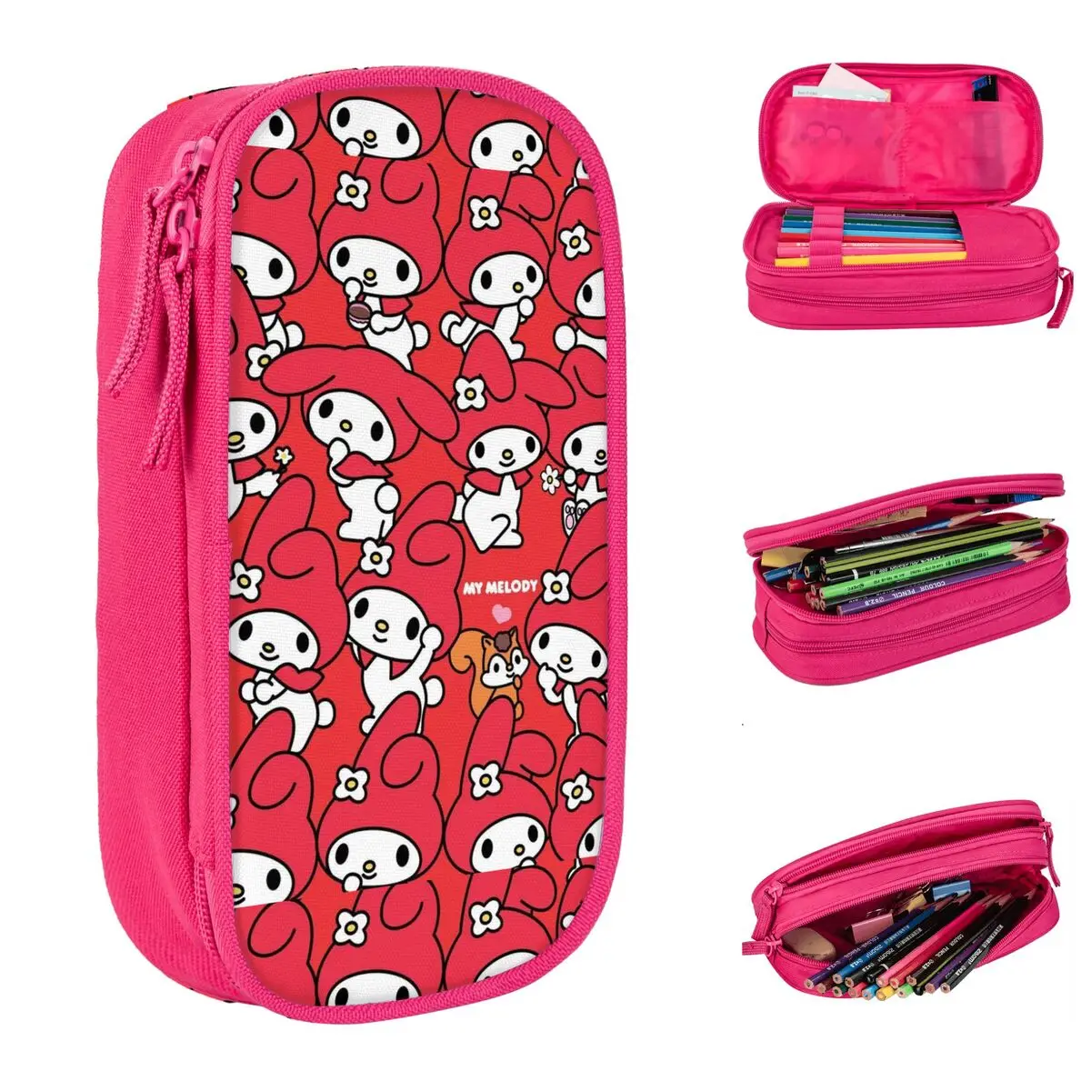 My Melody Cartoon Merch Pencil Case Large-capacity Kids School Supplies Pen Case Suprise Gift