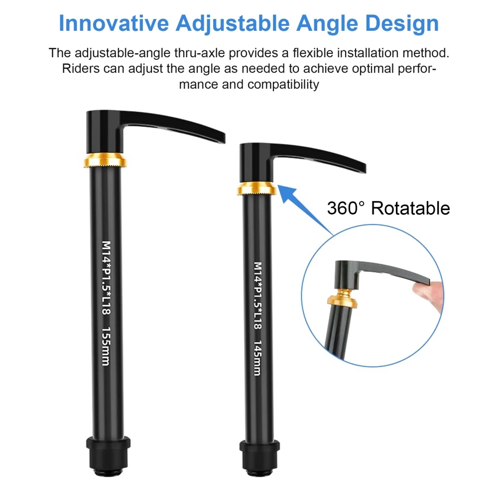 ملحقات الدراجة الجبلية Mtb من خلال المحور، 15 × 100 مم 15 × 110 مم شوكة أمامية معززة من خلال رافعة عمود المحور، خفيفة الوزن من سبائك الألومنيوم باستخدام الحاسب الآلي #4
