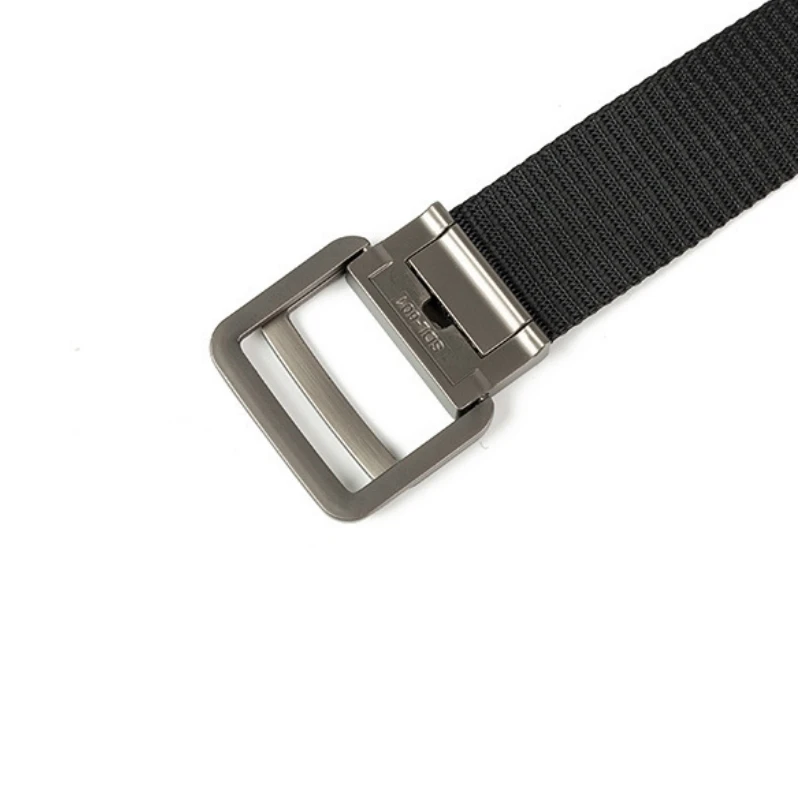 Canvas Belt Men\'s Belt Alloy Double Buckle High Quality Soft Nylon Belt Ladies Casual Personality Belt