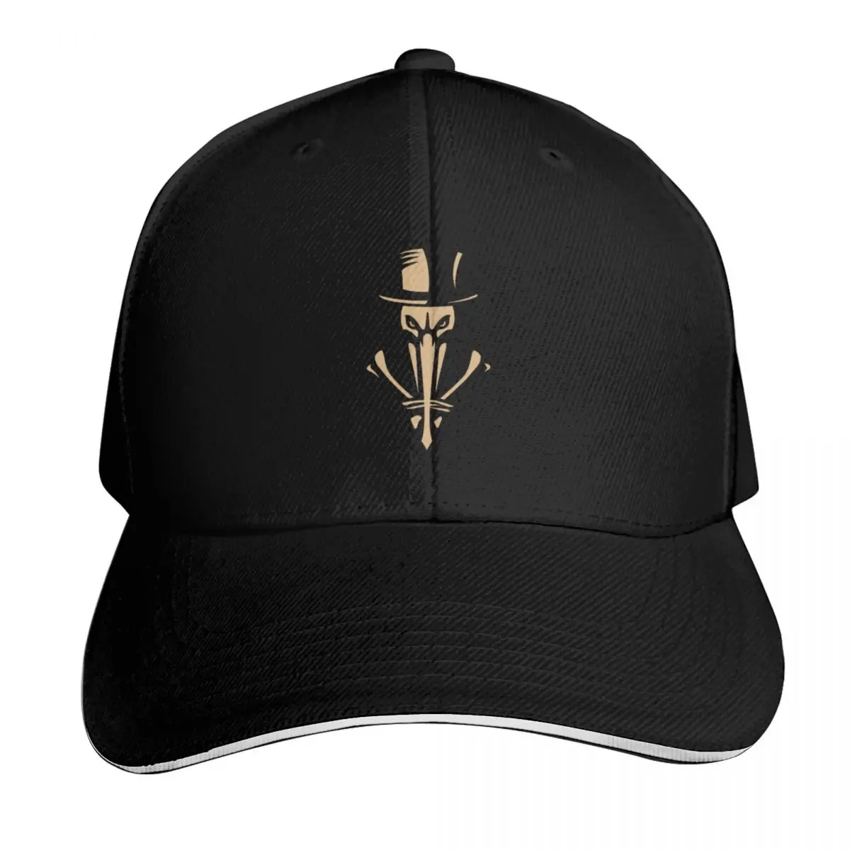 Graveyard Bird Gold Silhouette Baseball Cap Gift for Him Her Casual Daily Wear Quick Dry Performance