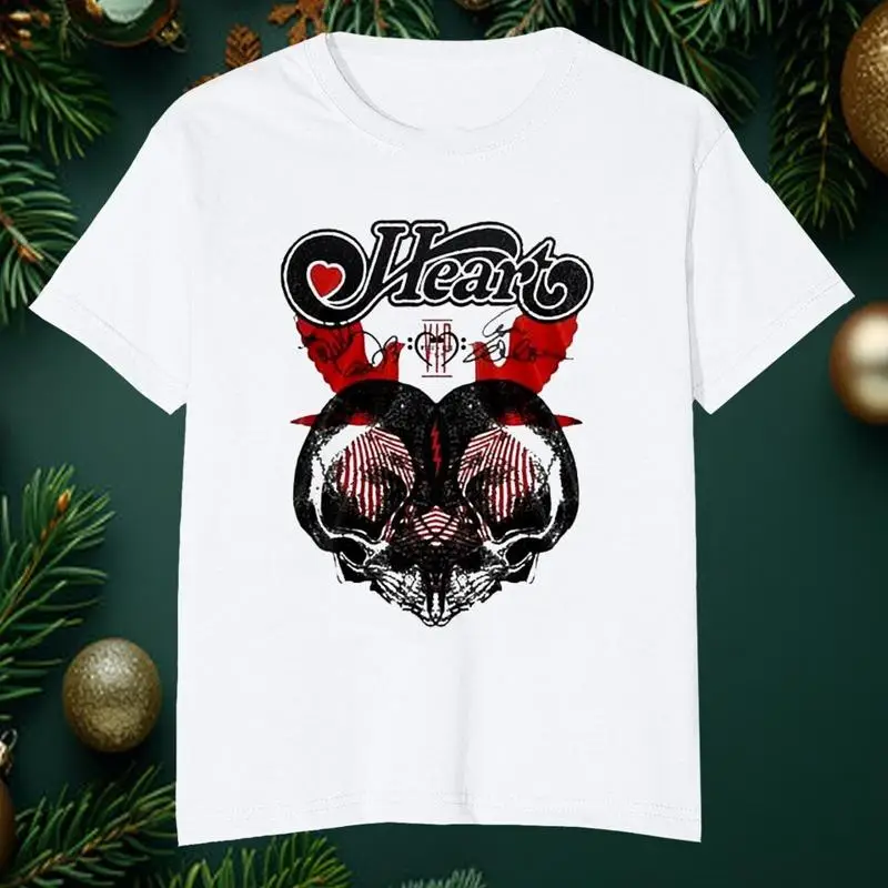 

NEW Heart Royal Flush Tour 2025 White All Size T Shirt AM584