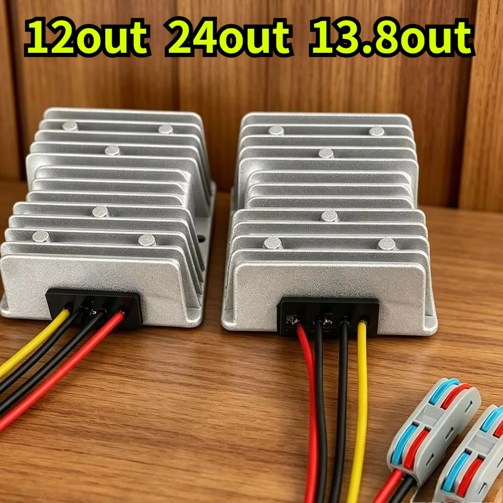 DC 24V Step Down to 12V 30A 360W Converter Waterproof Buck Voltage Reducer Regulator Power Transformer for Golf Cart Club Car