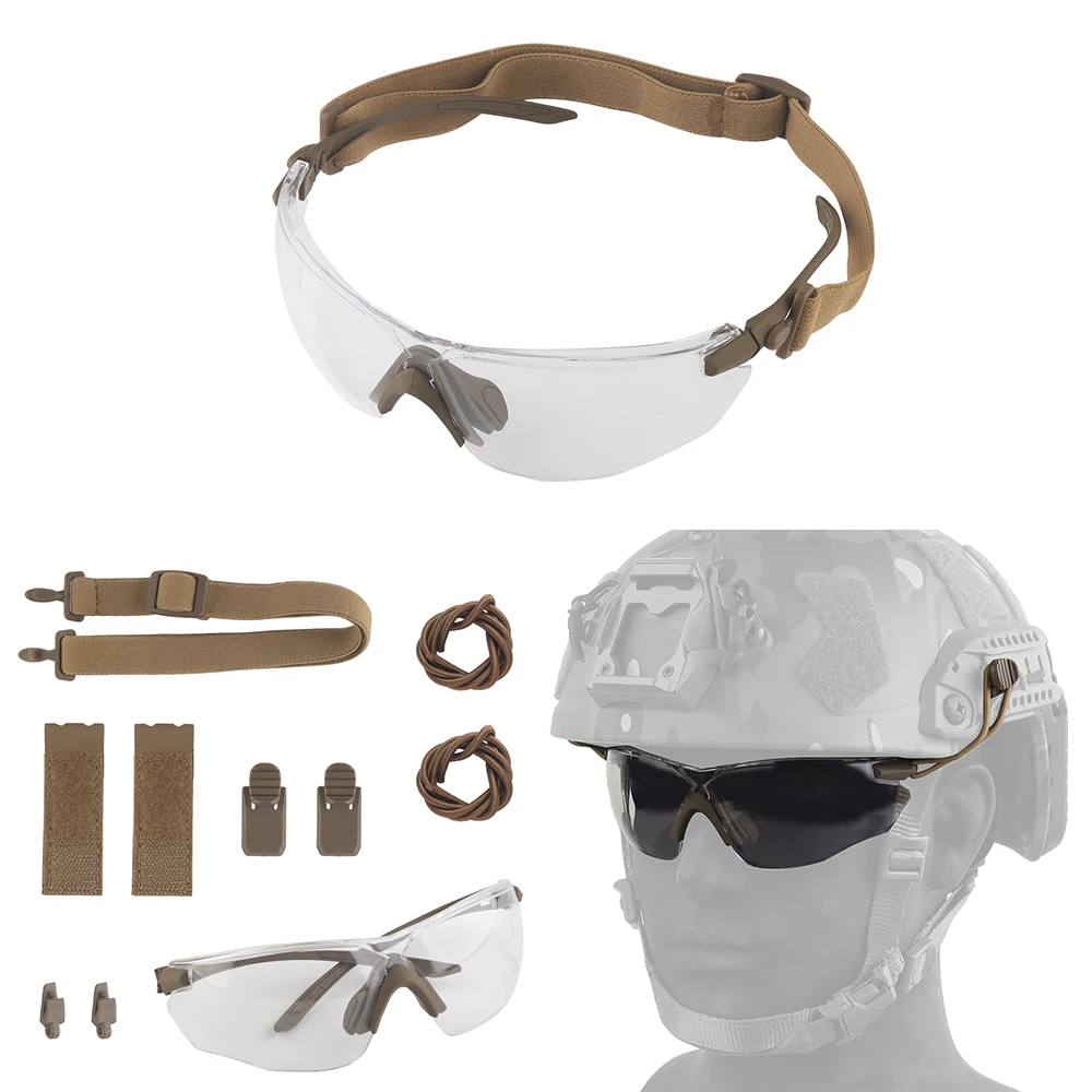 

Тактические очки W810, ветрозащитные солнцезащитные очки, многофункциональные спортивные защитные очки, дополнительные двухцветные линзы