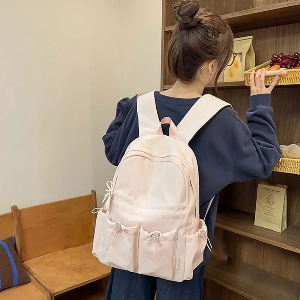 

Lightweight Students School Bags Adjustable Straps Zipper Closure Cartoon Shoulder Bag Breathable Comfortable Girls' Backpack