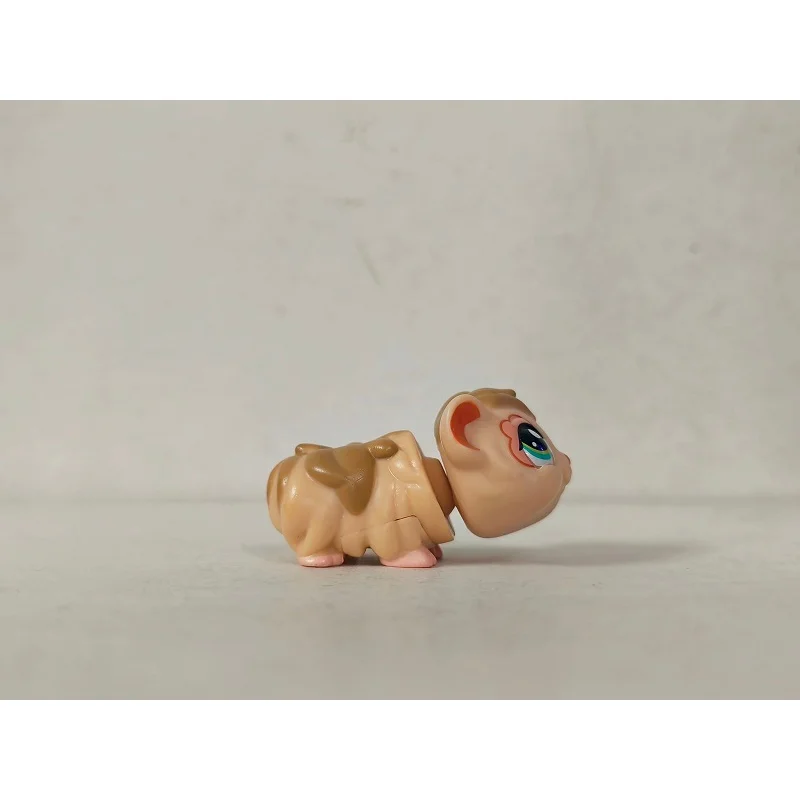 LPS Figure Orange Guinea Pig with Green Eyes #1844 Mini Pet Shop toy view 5