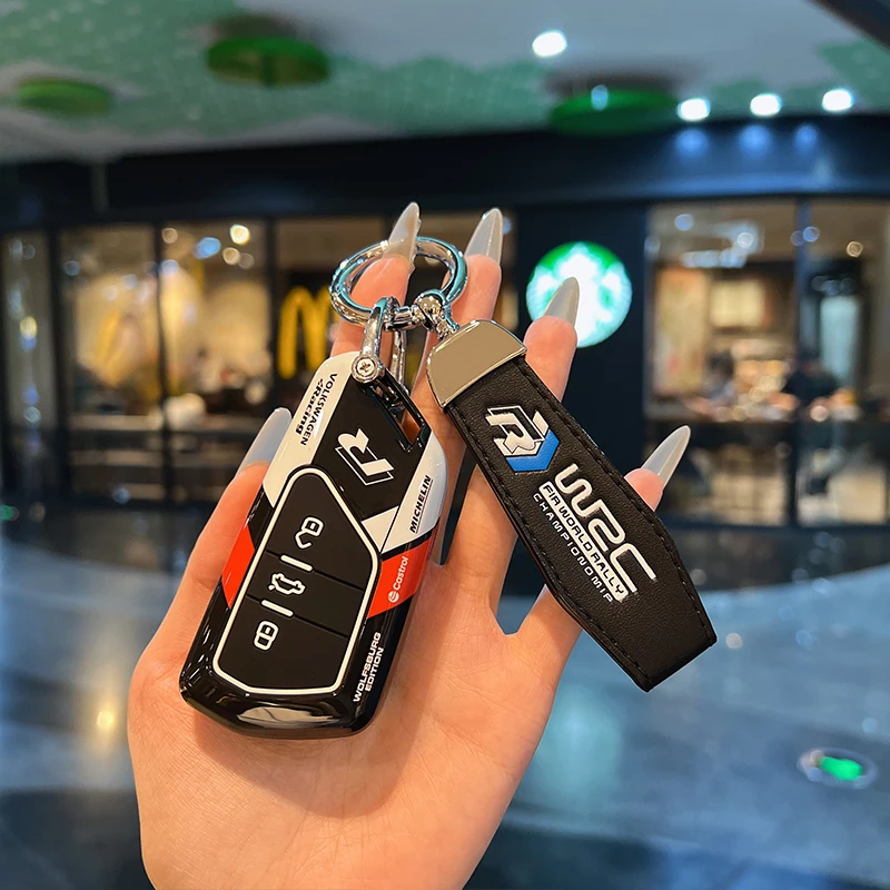 حافظة مفاتيح السيارة المصنوعة من خليط معدني لسيارة VW Volkswagen Golf 7 8 Git MK8 ID.3 ID.4 Cupra Formentor Skoda Octavia A8 SEAT Leon MK4 2020 2021 #2