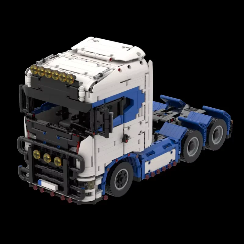 1:16 Schaalmodel MOC-203789 770s MOC-204214 Aanhangwagen Cargo Hopper MOC-202330 Kopwagen Vlakke Aanhangwagen Truck Bouwblok Speelgoed