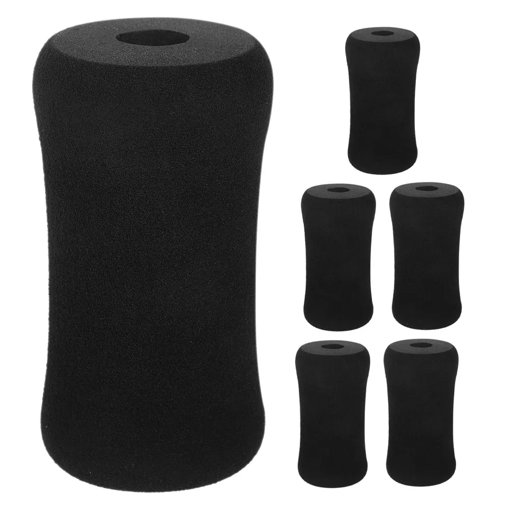 6Pcs Shock Absorption Foam Foot Pads Rollers Gym Exercise Machine Replacement Parts for Leg Extension and Table