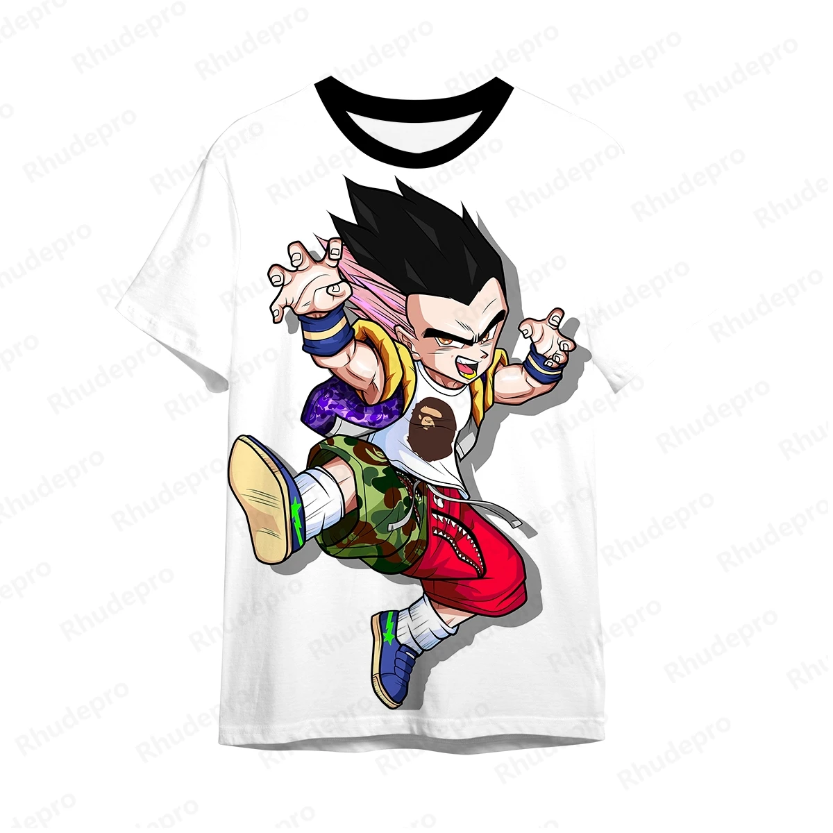 ドラゴンボール サマー メンズ アニメ コスプレ 孫悟空 2025 3Dプリント ロールプレイ レディース＆キッズ ストリート Tシャツ ユニセックス 大きめトップス