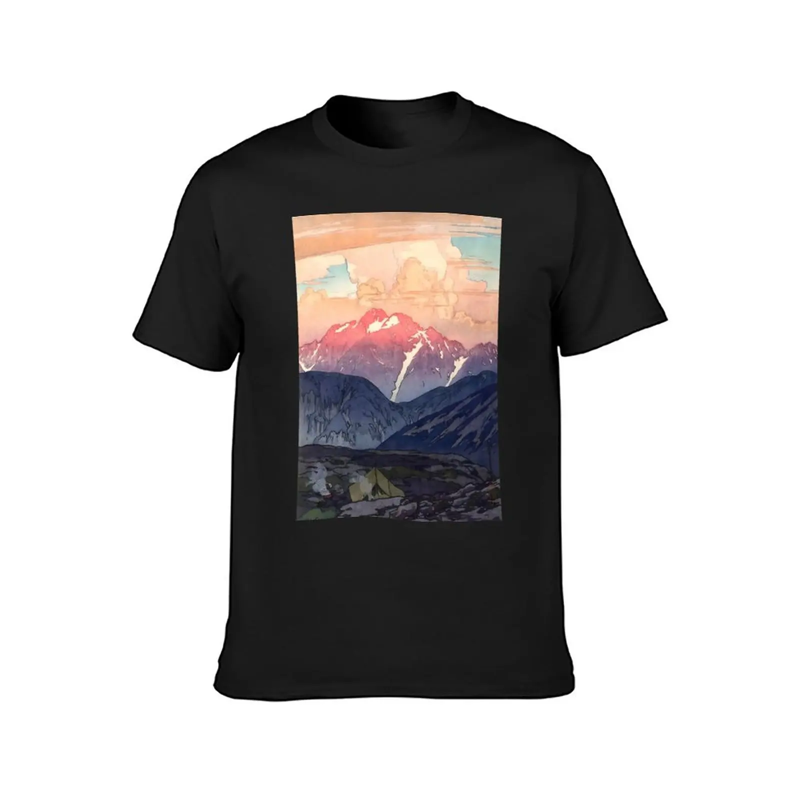 Yoshida Hiroshi Morning on Mt. Tsurugi T-Shirt plain funnys oversized T-shirt men