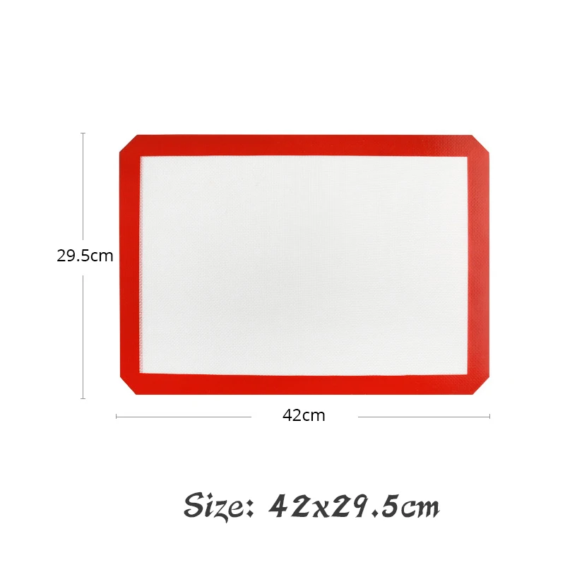 Non-Stick Silicone Baking Mats Cookie Pad Rolling Dough Mat High Temperature Resistant Glass Fiber Oven Mat Batter Flour Fondant