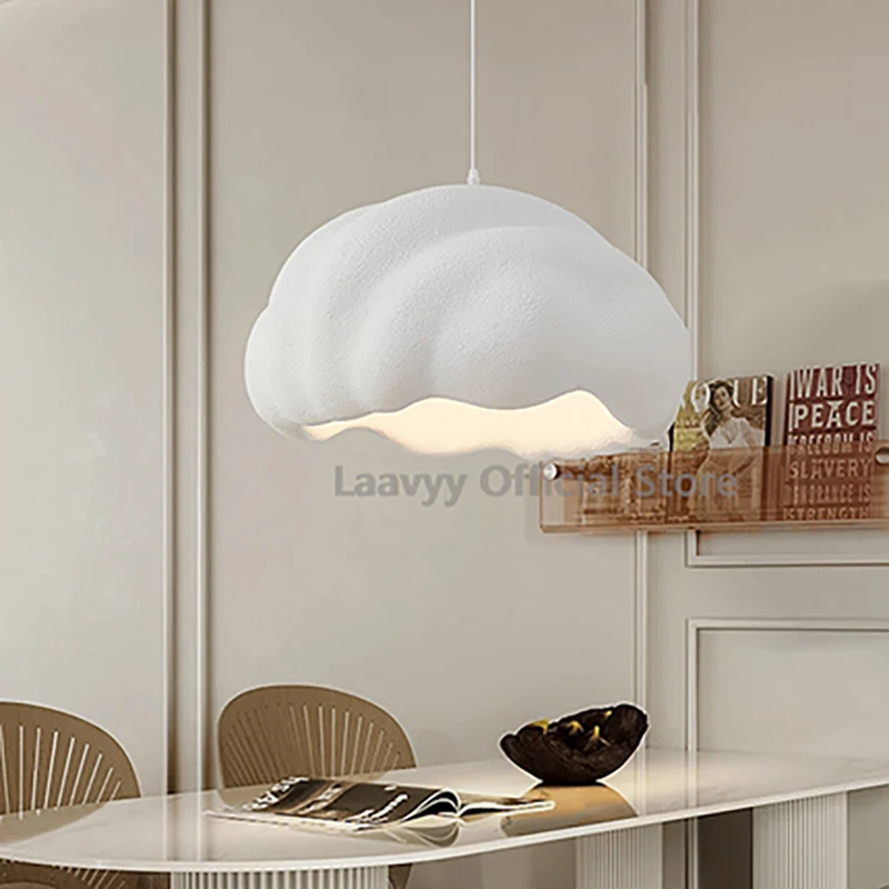 

Креативная форма облака, интерьер гостиной, потолочная люстра, обеденный стол, домашний подвесной светильник, современное художественное украшение, подвесной светильник