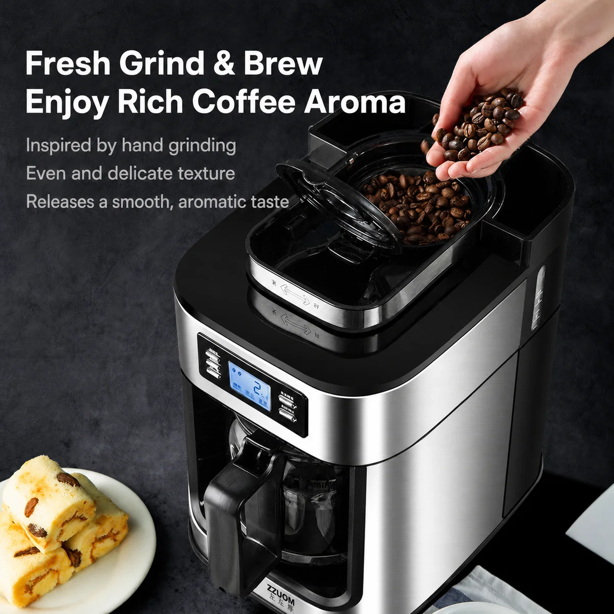 Modern Programmable Electric American Coffee Machine 15 Cups for Outdoor & Hotel Use
