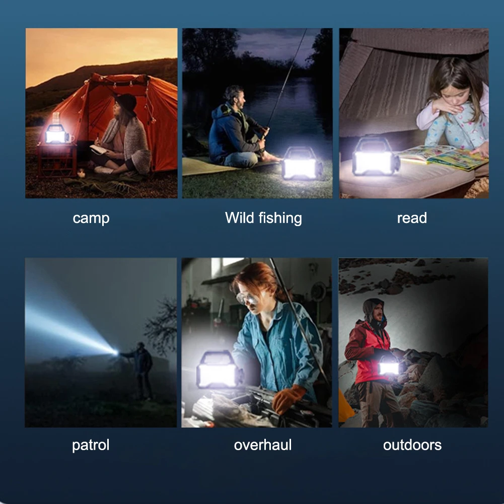 Outdoor Camping Suchscheinwerfer Typ C Wiederaufladbare Solar Camping Laterne Große Reichweite Leistungsstarke Solar Scheinwerfer COB für Wandern Angeln