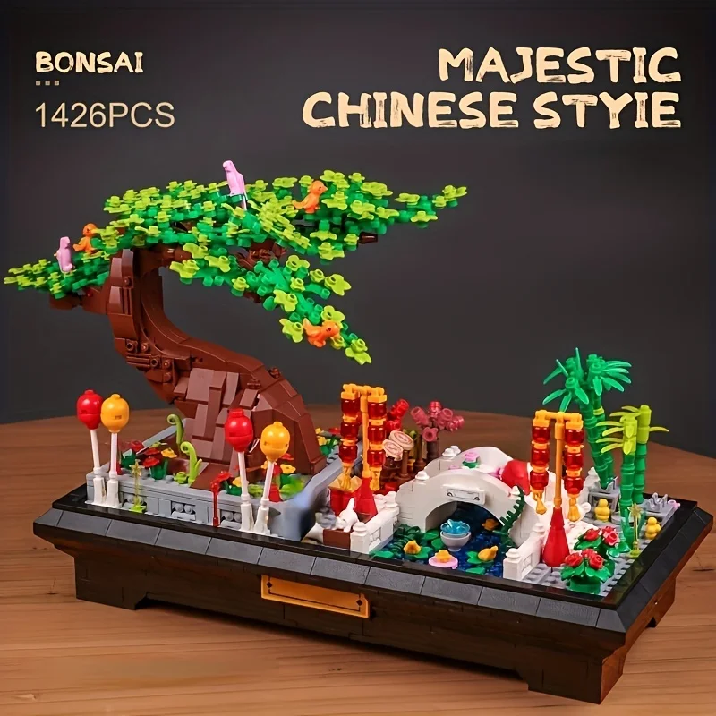 

1426 шт., Детский конструктор «цветы»