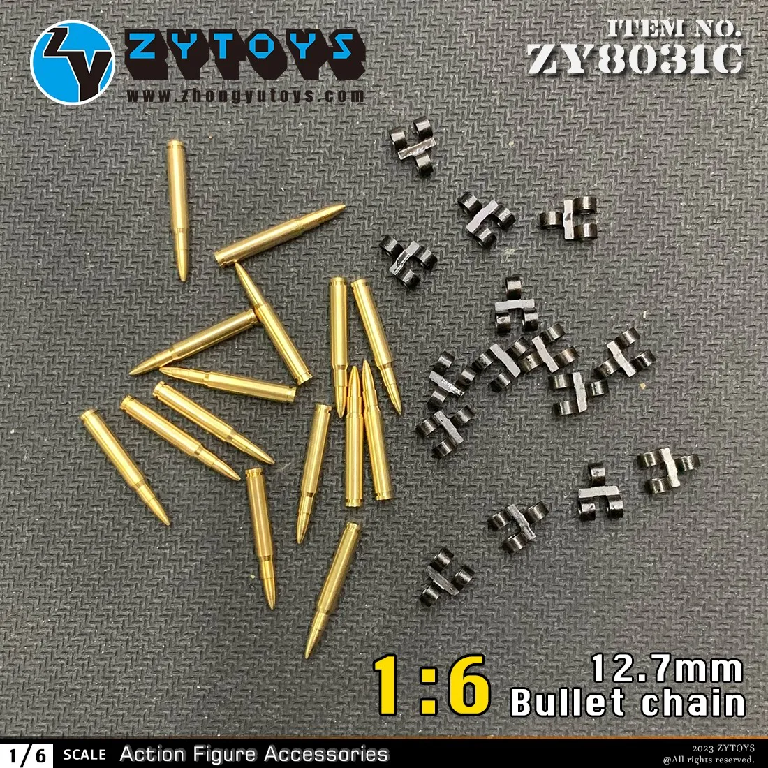 15pcs/set 1/6 Scale  12.7mm Bullet  Chain Machine Gun Bullet Model Fit 12-inch Soldier Action Figure Body Dolls Accessory