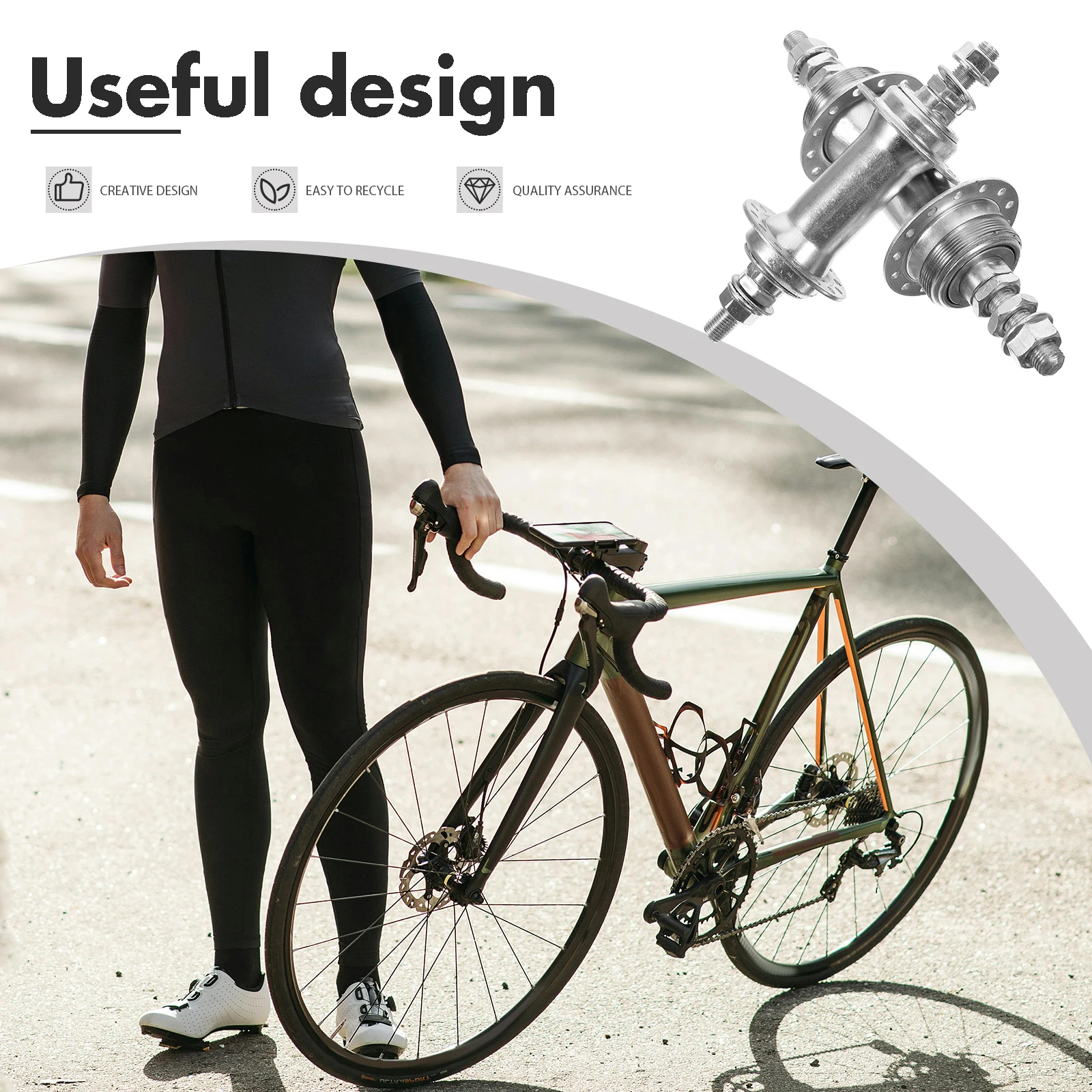 

2Pcs Mountain Bike Rear Brake Hub Versatile Durable Bicycle Back Brake Replacement Part Lightweight Ergonomic Comfortable