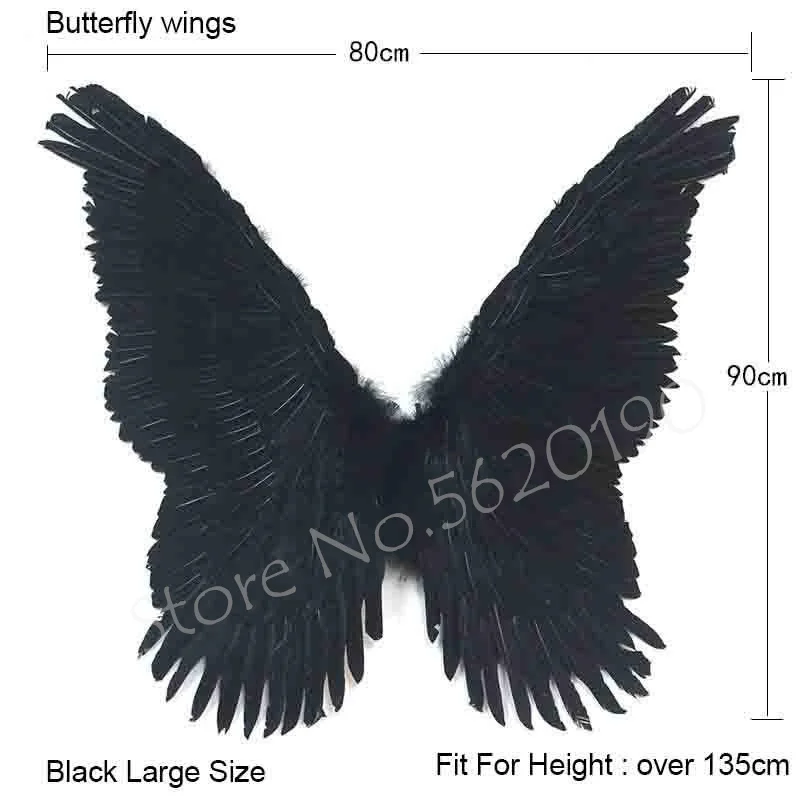 Ailes de diable en plumes pour Halloween, couleur rouge/noir, sangles élastiques pour les bras, commande en gros, expédition en 48h, unisexe adulte Ailes de diable en plumes pour Halloween, couleur rouge/noir, sangles élastiques pour les bras, commande en gros, expédition en 48h, unisexe adulte