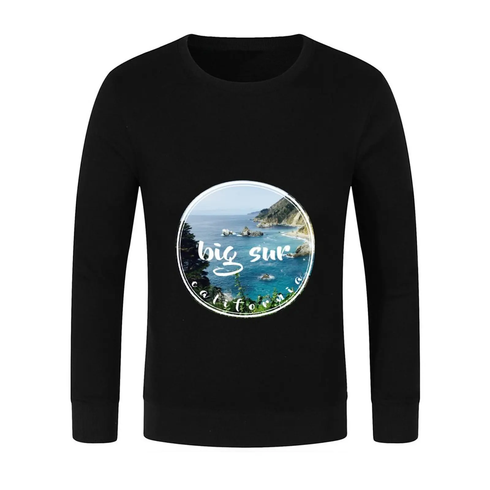 معطف رجالي من Big Sur California، ملابس جمالية، تي شيرت رجالي، سويت شيرت كبير الحجم