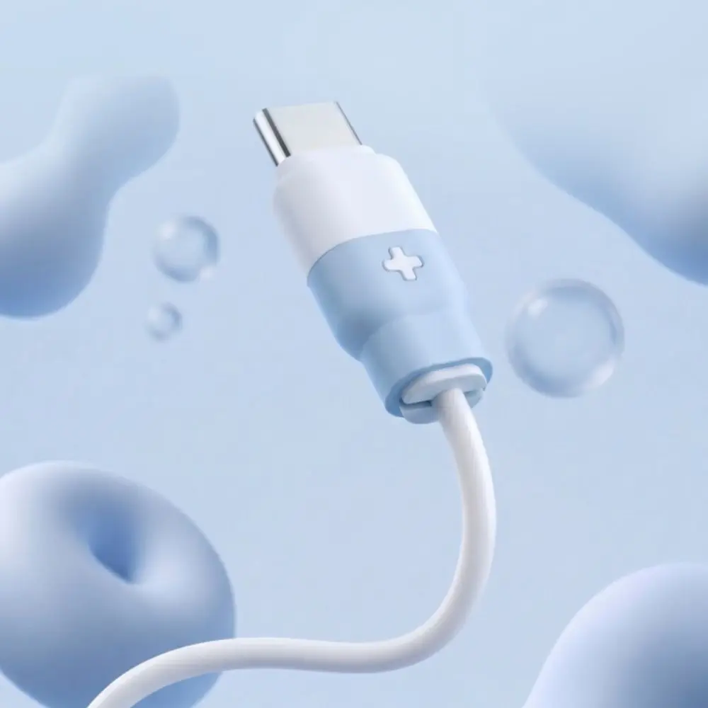 New Silicone Type-C Cable Protector Decorative Anti-tear Data Cable Protective Cover Soft Cord Saver Data Line Accessories