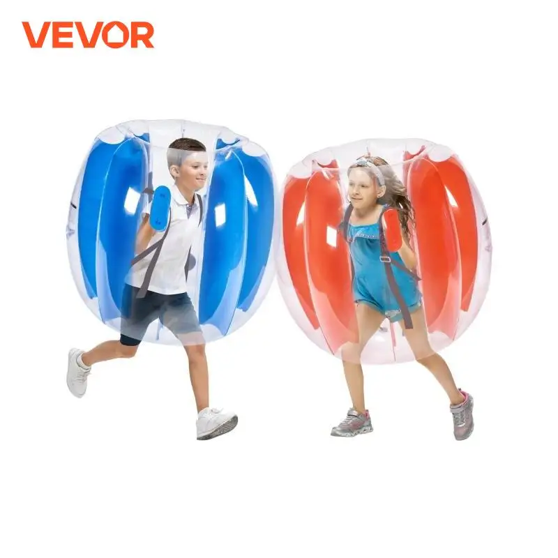 VEVOR 내구성 PVC 인체 햄스터 버블 볼, 팽창식 범퍼 볼, 어린이 및 청소년용 바디 Sumo Zorb 볼, 2 팩, 2 피트, 3 피트