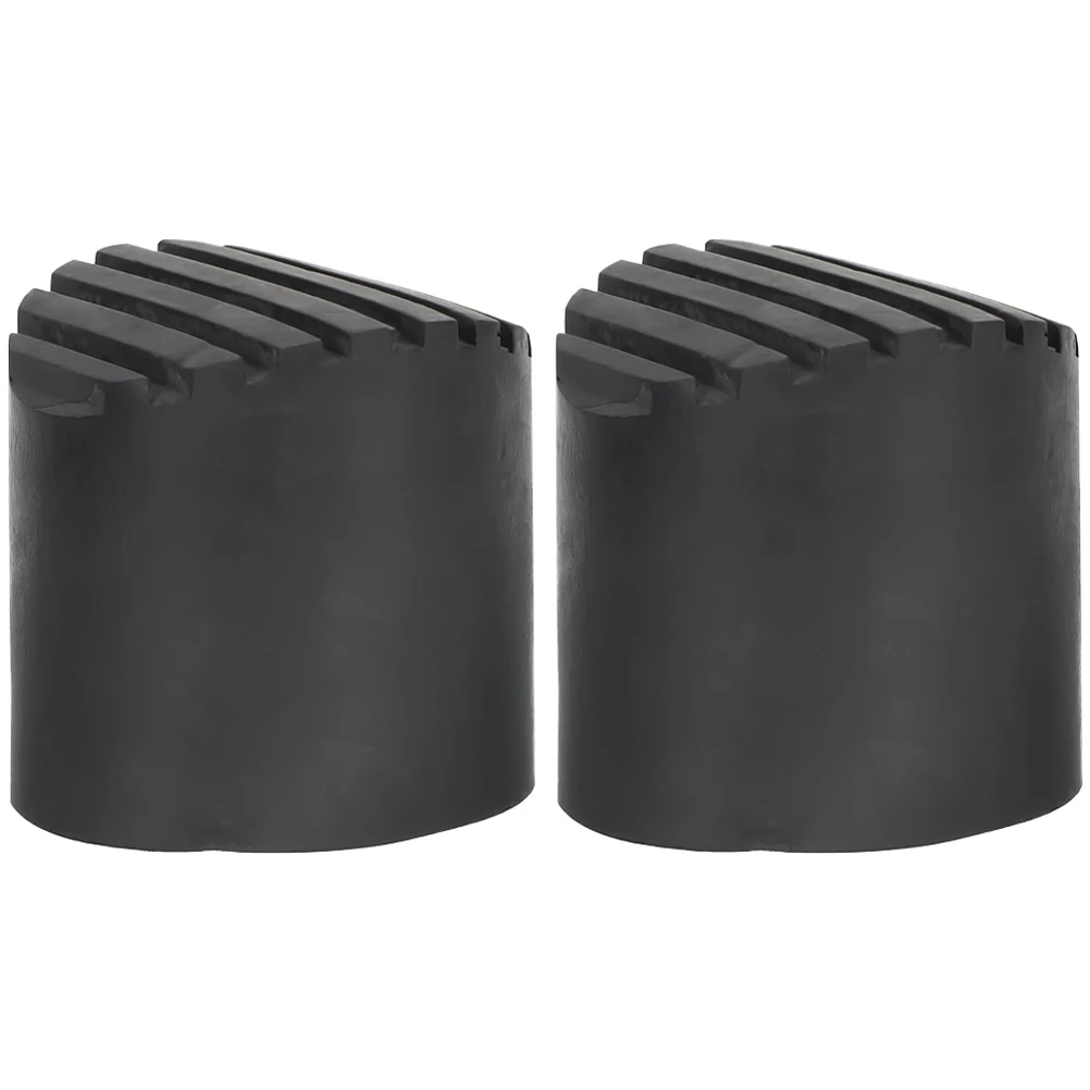 

2Pcs 90mm Black Rubber Ladder Feet Covers Non Slip Pads Telescopic Stairs Durable Floor Protector Sound Insulation