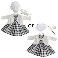 1 Set Funny Baby Photography Props Costume Infant Girls Cosplay Grandma Clothes Photo Shooting Hat Outfits D5QA