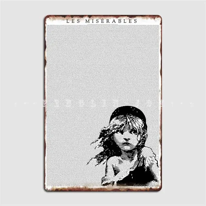 Les Miserables Musical Full Script Lyrics Metal Sign Club Living Room Create Garage Decoration Tin Sign Poster