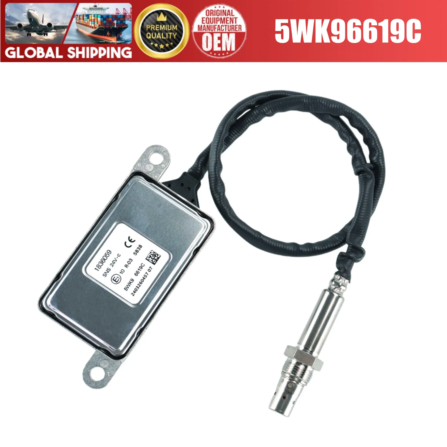 5WK96619C 1836059 High Quality Parts Nitrogen Oxygen Sensor fits for DAF Truck XF CF 24V