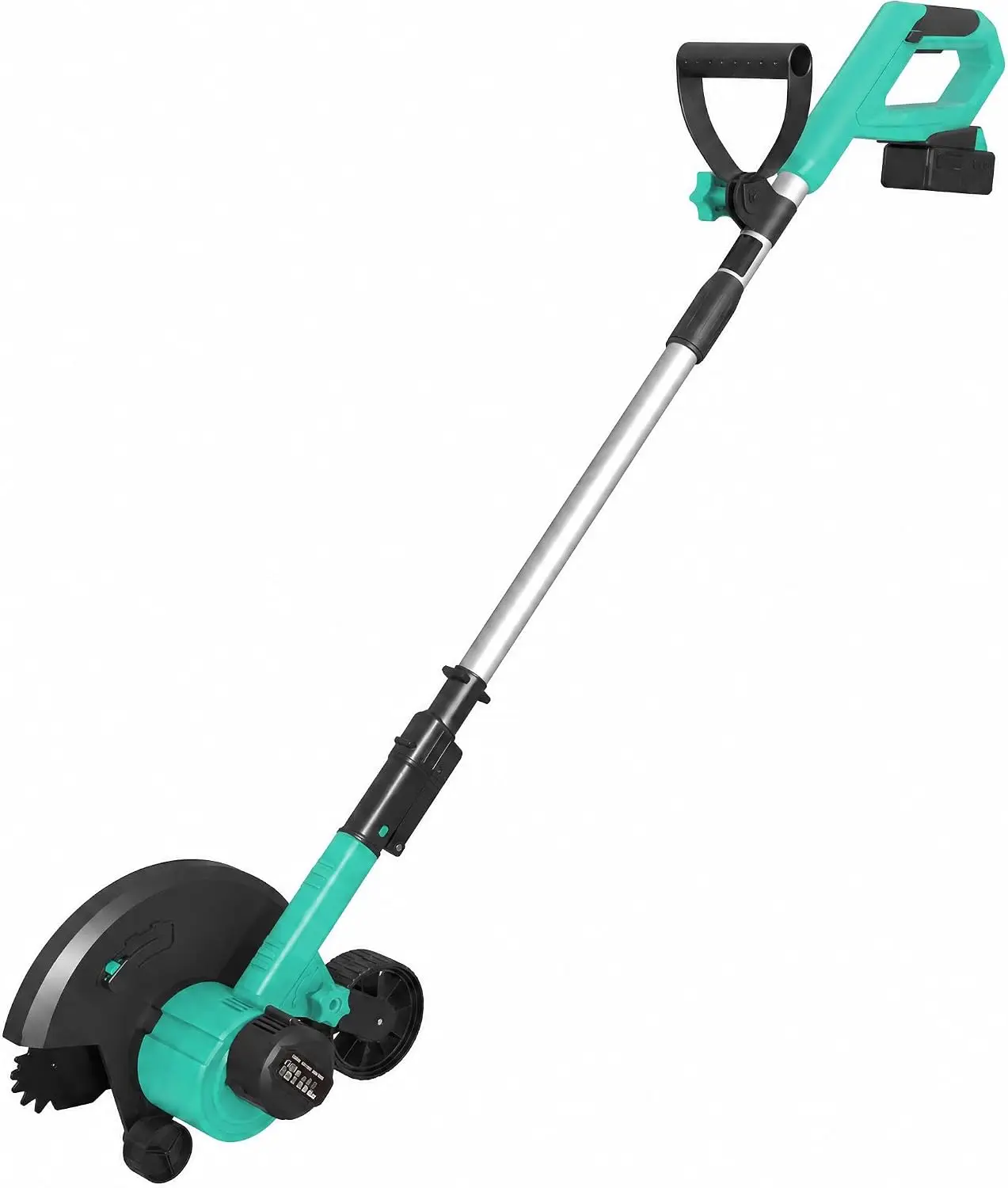TWISTER.CK 20V Brushless Cordless Lawn Edger – 9-Inch Electric Yard Edger with 4.0Ah Battery & Charger, 3 Adjustable Depths, Dual Guide Wheels & Telescopic Handle – for Sidewalks and Gardens