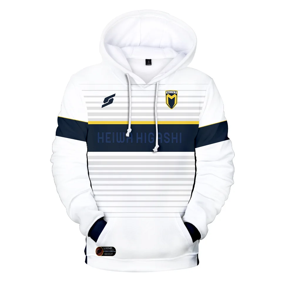 3D Print Anime Captain Tsubasa Ozora Tsubasa Kojiro Hyuga Costume Unisex Hoodie Zipper Hooded Jacket Soccer Jerseys Uniform