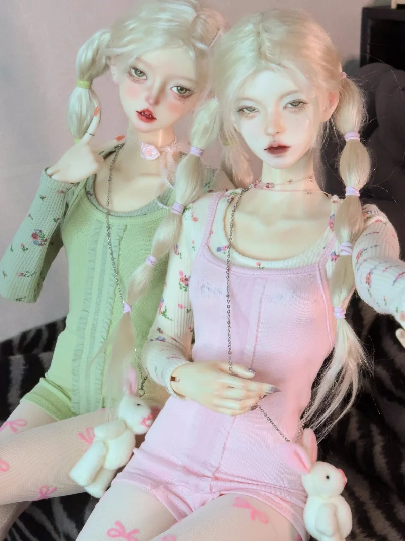 

Одежда для кукол bjd подходит для размеров 1/3 и 1/4, топы с чистым цветочным принтом, комбинезоны с ремешками, аксессуары для кукол