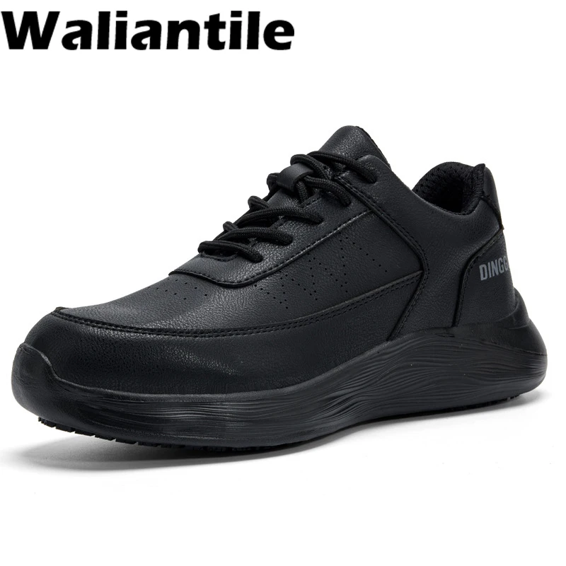 

Waliantile Anti-slip Chef Shoes For Men Women Waterproof Anti-oil Restaurant Kitchen Shoes Brand Quality Work Boots For Chefs