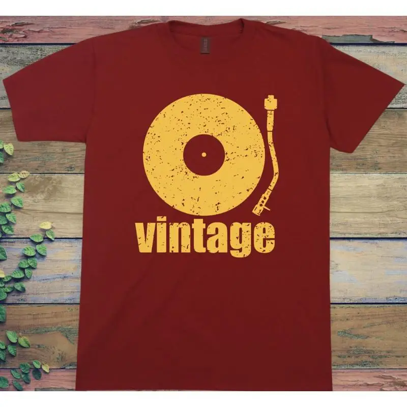 

Винтажная виниловая футболка Dj Music Classic Record Collector Technics 1200, проигрыватель проигрывателей