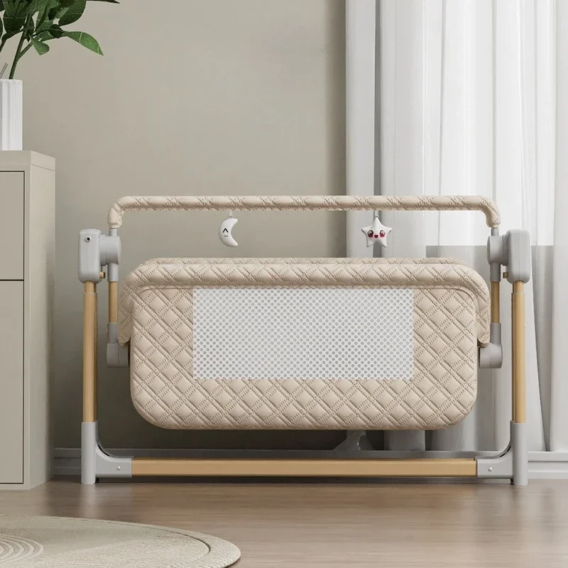 2025 Nieuwe Elektrische Babywieg met Muskietennet Draagbare Babywieg voor Thuis Multifunctionele Babywieg Opvouwbaar