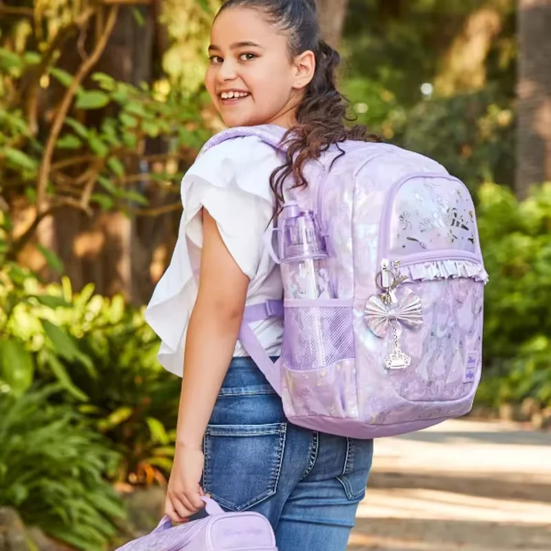 Australia Smiggle Disney Princess Tornister o dużej pojemności Plecak dziecięcy Codzienna torba rekreacyjna na świeżym powietrzu Prezent otwarty