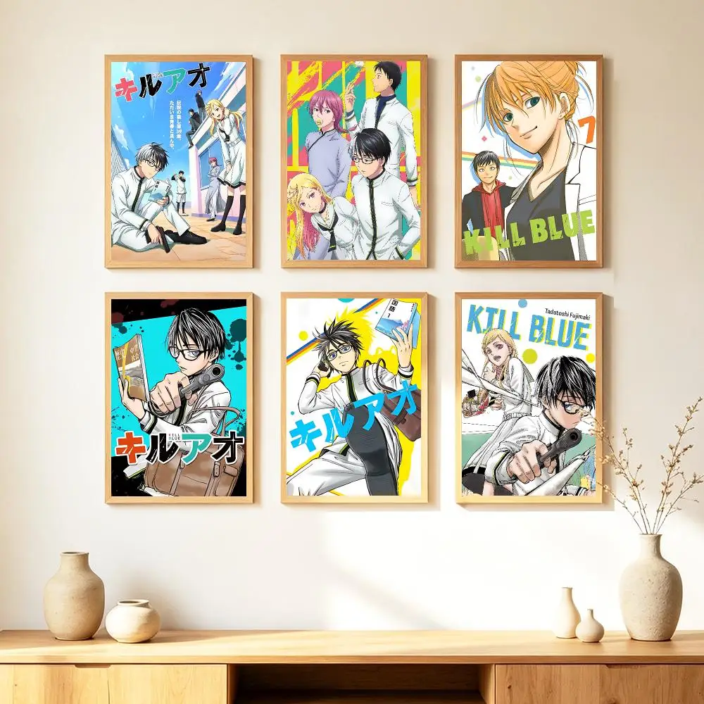 comic Kill Blue Poster HD Poster Warm Home Decoration Suitable for Bedroom and Living Room Gifts Giving