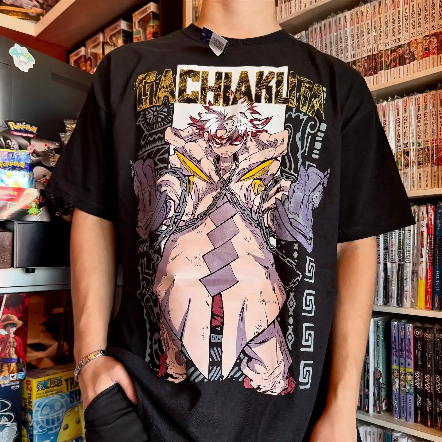 

Anime T-shirt Gachiakuta Cleaners Rudo Zanka Enjin Graphic Men Women Oversized Y2k Heavy Cotton Streetwear Female Male Clothing