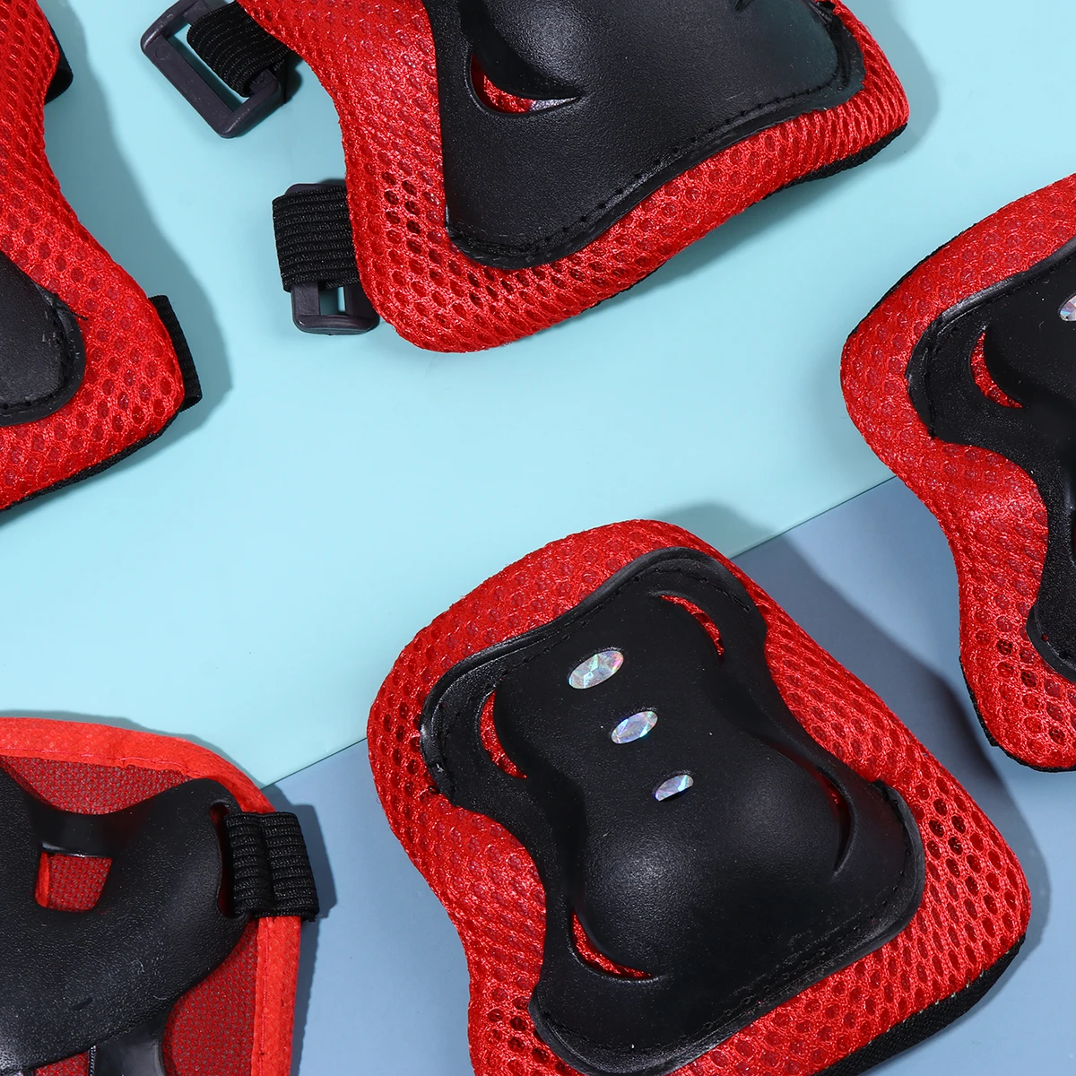 

6pcs Kids Sports Protective Gear Set Knee Elbow Pads for Skateboard Scooter Cycling Safety Accessories for Children