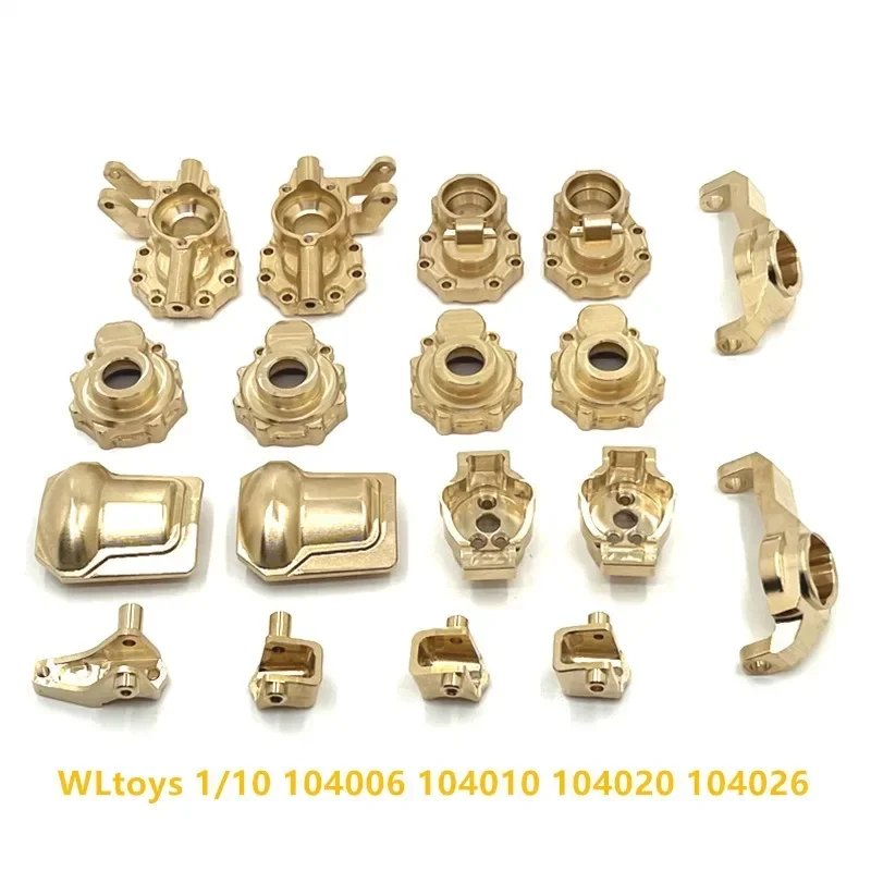 Brass Portal Axle Gear Housing Brass Counterweight For Wltoys 104006 104010 104020 104026 1/10 RC Car Upgrade Parts Accessories